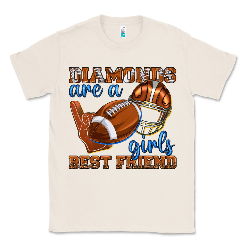 Diamonds Are A Girls Best Friend Football Classic Tee by texasbilliewilder | Teevron
