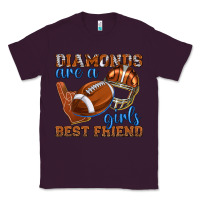 Plum diamonds are a girls best friend football Classic Tee - texasbilliewilder