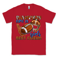 Red diamonds are a girls best friend football Classic Tee - texasbilliewilder