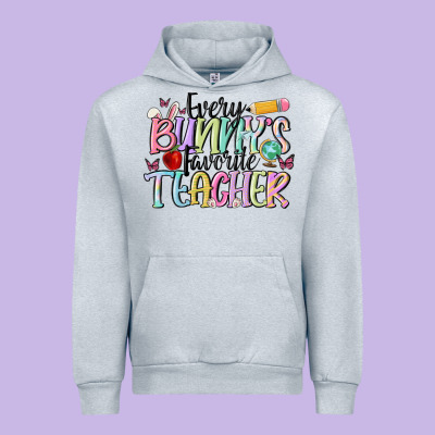 Every Bunny's Favorite Teacher Urban Hoodie Designed By Maliassmallbusiness