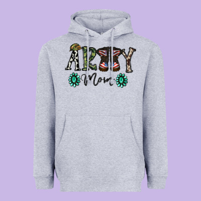 Army Mom Heavyweight Hoodie Designed By Sublimationcraftshop