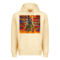 Western Firefighter With American Premium Hoodie | Teevron
