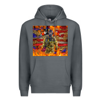 Rock Western Firefighter With American Premium Hoodie - LillyAllenDesigns