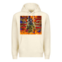 Sandshell Western Firefighter With American Premium Hoodie - LillyAllenDesigns