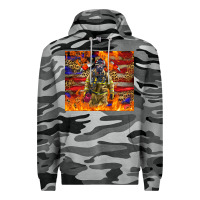 Slate Camo Western Firefighter With American Premium Hoodie - LillyAllenDesigns