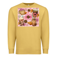 Antique Gold cafecito y chisme. Premium Sweatshirt - JahusDesignShop