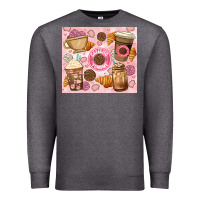 Charcoal Heather cafecito y chisme. Premium Sweatshirt - JahusDesignShop