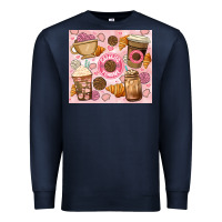 Navy cafecito y chisme. Premium Sweatshirt - JahusDesignShop