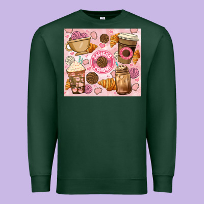 Cafecito Y Chisme. Premium Sweatshirt Designed By Jahusdesignshop