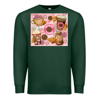 Sports Green cafecito y chisme. Premium Sweatshirt - JahusDesignShop