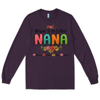 Plum blessed to be called nana Long Sleeve Tee - MaliasSmallBusiness