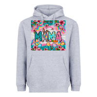 Heather Grey Easter Mama Leopard tumbler Easter Day Heavyweight Hoodie - Neo Western