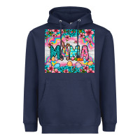 Navy Easter Mama Leopard tumbler Easter Day Heavyweight Hoodie - Neo Western