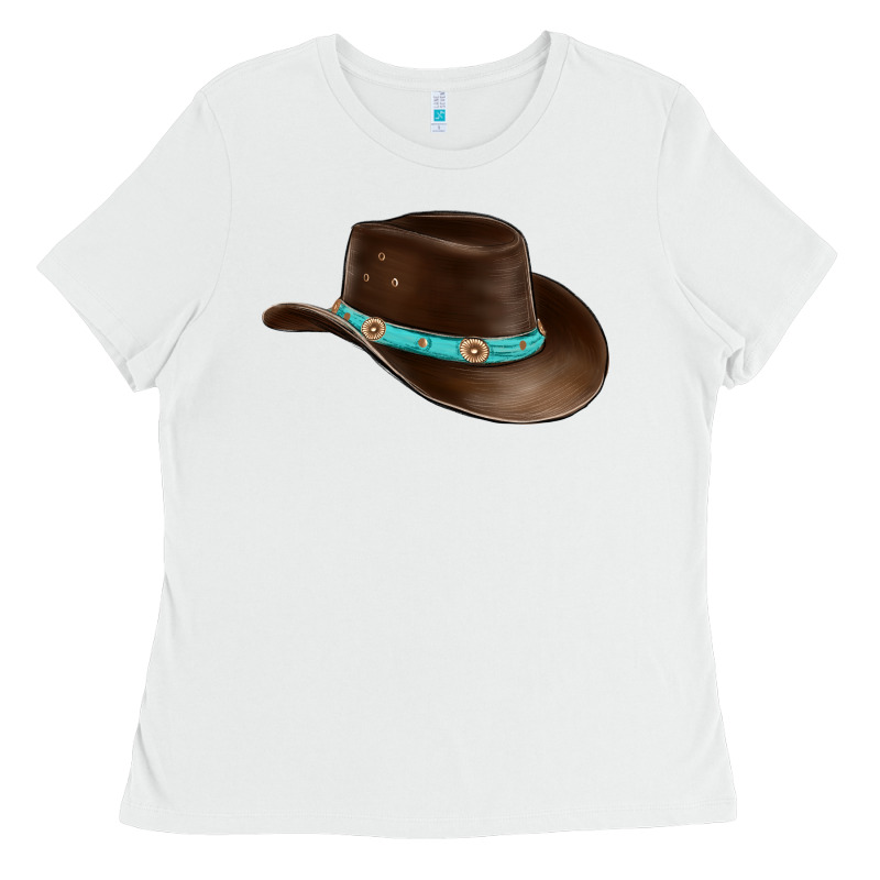 Cowboy Cap Ladies Tee by BarkalooDesign | Teevron