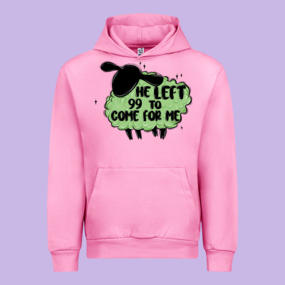 He Left The 99 To Come For Me Urban Hoodie Designed By Maliassmallbusiness
