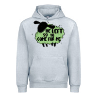 Heather Grey he left the 99 to come for me Urban Hoodie - MaliasSmallBusiness