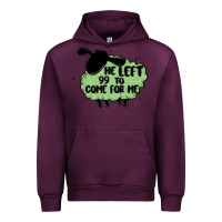 Mauve Wine he left the 99 to come for me Urban Hoodie - MaliasSmallBusiness