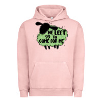 Pigment Salmon he left the 99 to come for me Urban Hoodie - MaliasSmallBusiness