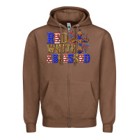 Chestnut red white and blessed Zipper Hoodie - texasbilliewilder
