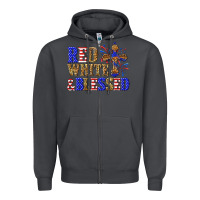 Smoke red white and blessed Zipper Hoodie - texasbilliewilder