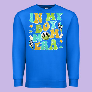 In My Boy Mom Era Premium Sweatshirt Designed By Jahusdesignshop