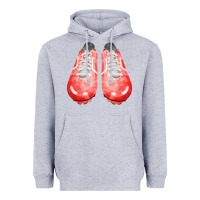 Heather Grey red cleats fa element 2 Heavyweight Hoodie - FaDigitalArtStudio
