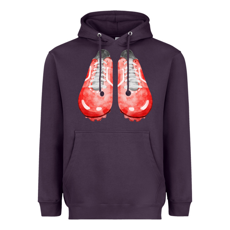 Red Cleats Fa Element 2 Heavyweight Hoodie by FaDigitalArtStudio | Teevron
