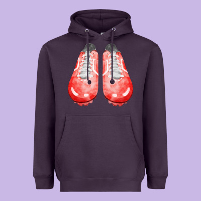 Red Cleats Fa Element 2 Heavyweight Hoodie Designed By Fadigitalartstudio