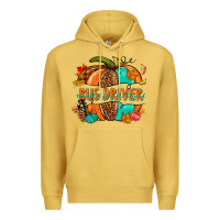 Antique Gold bus driver pumpkin Premium Hoodie - NancyCooperArtShop