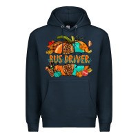 Navy bus driver pumpkin Premium Hoodie - NancyCooperArtShop