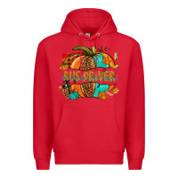 Red bus driver pumpkin Premium Hoodie - NancyCooperArtShop