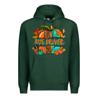Sports Green bus driver pumpkin Premium Hoodie - NancyCooperArtShop