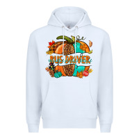 White bus driver pumpkin Premium Hoodie - NancyCooperArtShop