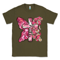 Army Green faith cancer cross Classic Tee - Zillion Design Studio