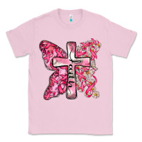 Bubblegum Pink faith cancer cross Classic Tee - Zillion Design Studio