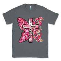 Charcoal Heather faith cancer cross Classic Tee - Zillion Design Studio