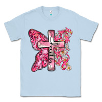 Dusty Blue faith cancer cross Classic Tee - Zillion Design Studio