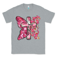 Heather Grey faith cancer cross Classic Tee - Zillion Design Studio