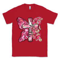 Red faith cancer cross Classic Tee - Zillion Design Studio
