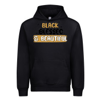 Black black blessed & beautiful Urban Hoodie - MaliasSmallBusiness
