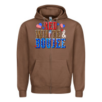 Chestnut red white and boujee billie wilder Zipper Hoodie - texasbilliewilder