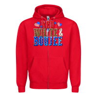 Red red white and boujee billie wilder Zipper Hoodie - texasbilliewilder