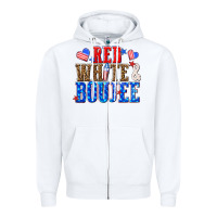 Red White And Boujee Billie Wilder Zipper Hoodie | Teevron
