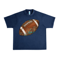 Navy western football leopard turquoise pattern Urban Heavy Tee - Artiststas