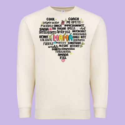Spanish Mothers Day Premium Sweatshirt Designed By Jahusdesignshop