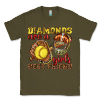 Army Green diamonds are a girls best friend softball Classic Tee - texasbilliewilder