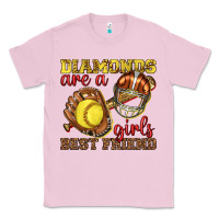 Bubblegum Pink diamonds are a girls best friend softball Classic Tee - texasbilliewilder