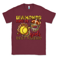 Burgundy diamonds are a girls best friend softball Classic Tee - texasbilliewilder