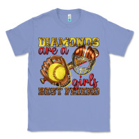 Colony Blue diamonds are a girls best friend softball Classic Tee - texasbilliewilder