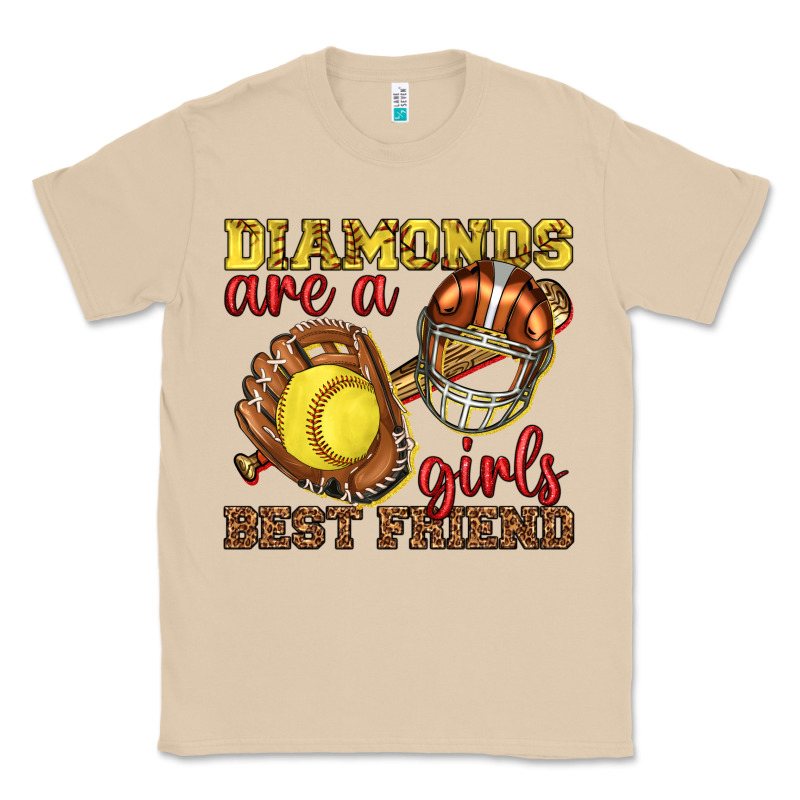Diamonds Are A Girls Best Friend Softball Classic Tee by texasbilliewilder | Teevron